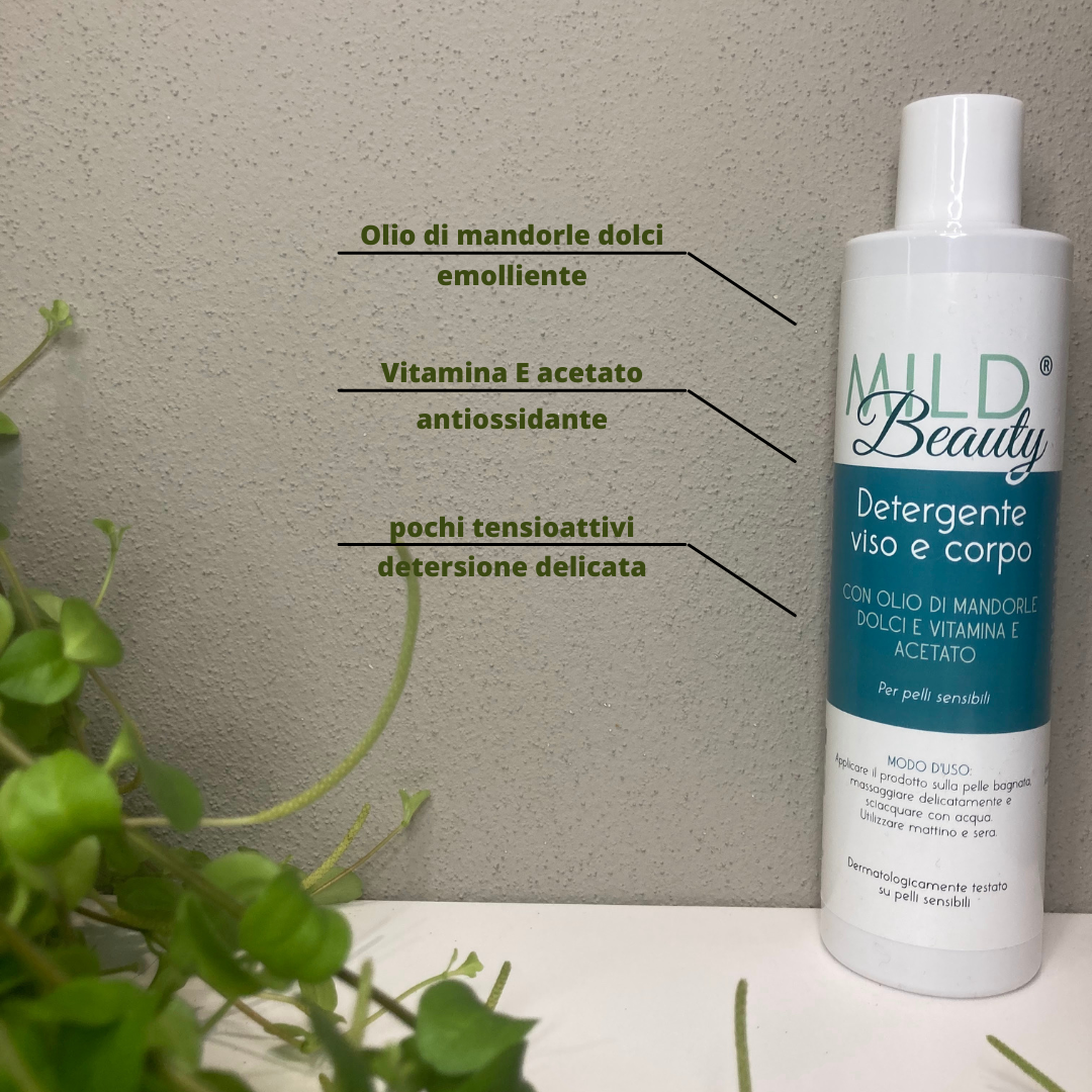 Detergente viso e corpo Mild Beauty Detergente viso e corpo Mild Beauty